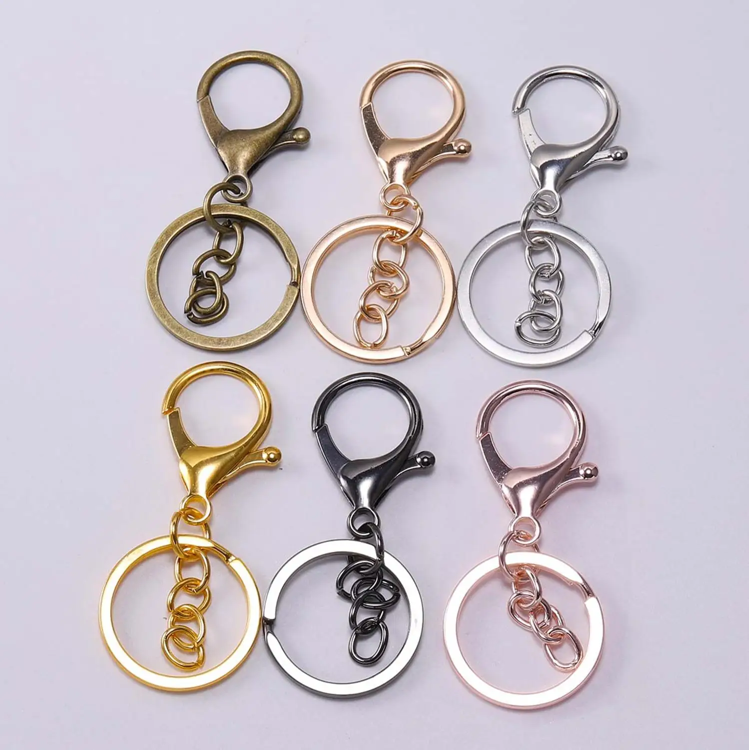 5pcs/Lot Key Ring 30mm Keychain 70mm Lobster Clasp Key Snap Hooks Keyrings DIY Jewelry Making Finding DIY Key Chains Accessories image 3
