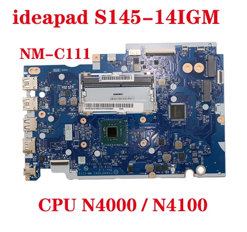 Hot For original Lenovo ideapad S145-14IGM laptop motherboard NM-C111 motherboard CPU N4000/N4100 FUR: 5B20S42281 100% test sen