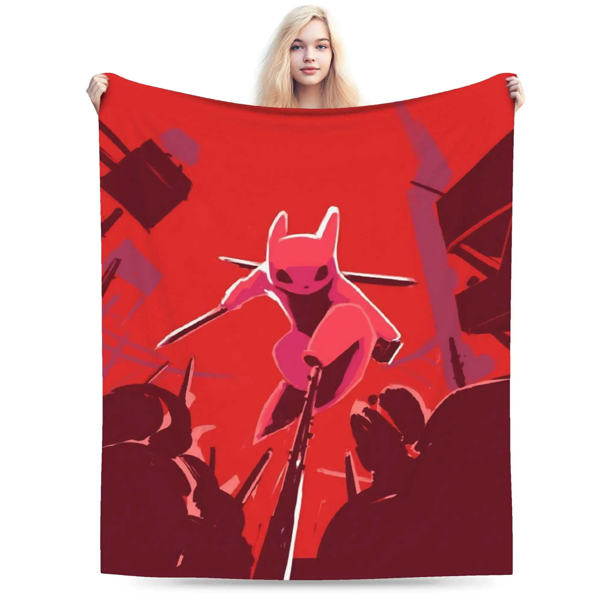 New Arrival Rain World Slugcat Indie Game Gaming Blankets Ultra-Soft Flannel  Relax Throw Blanket Machine Washable