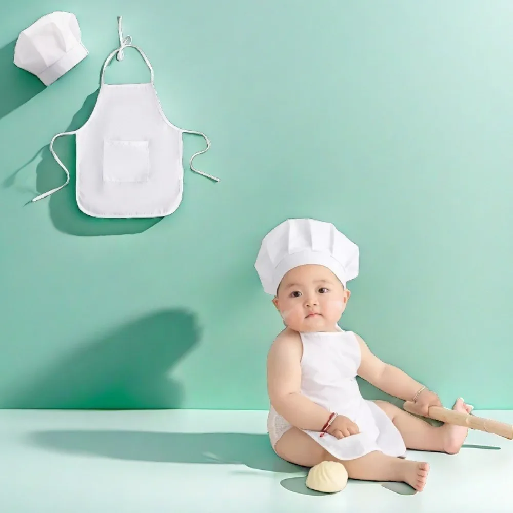 

Newborn Baby Chef Hat Photography Costume Toddler Art Photo Outfit Prop