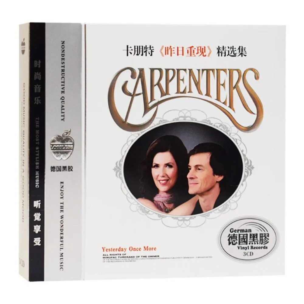 

3CD-альбом Carpenters — Yesterday Once More Western Classic Pop Music Car Play Disc
