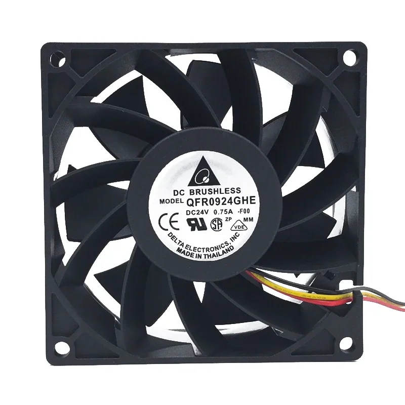 90*90*38MM Delta QFR0924GHE 9038 0.75A 24V large air volume inverter cooling fan