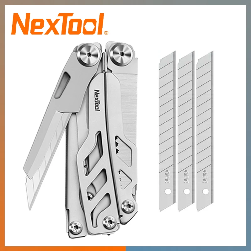 NexTool Flagship Pro 16 in 1 Multitool with Replaceable Blades EDC Folding Knife Scissors Multi Tool Pliers