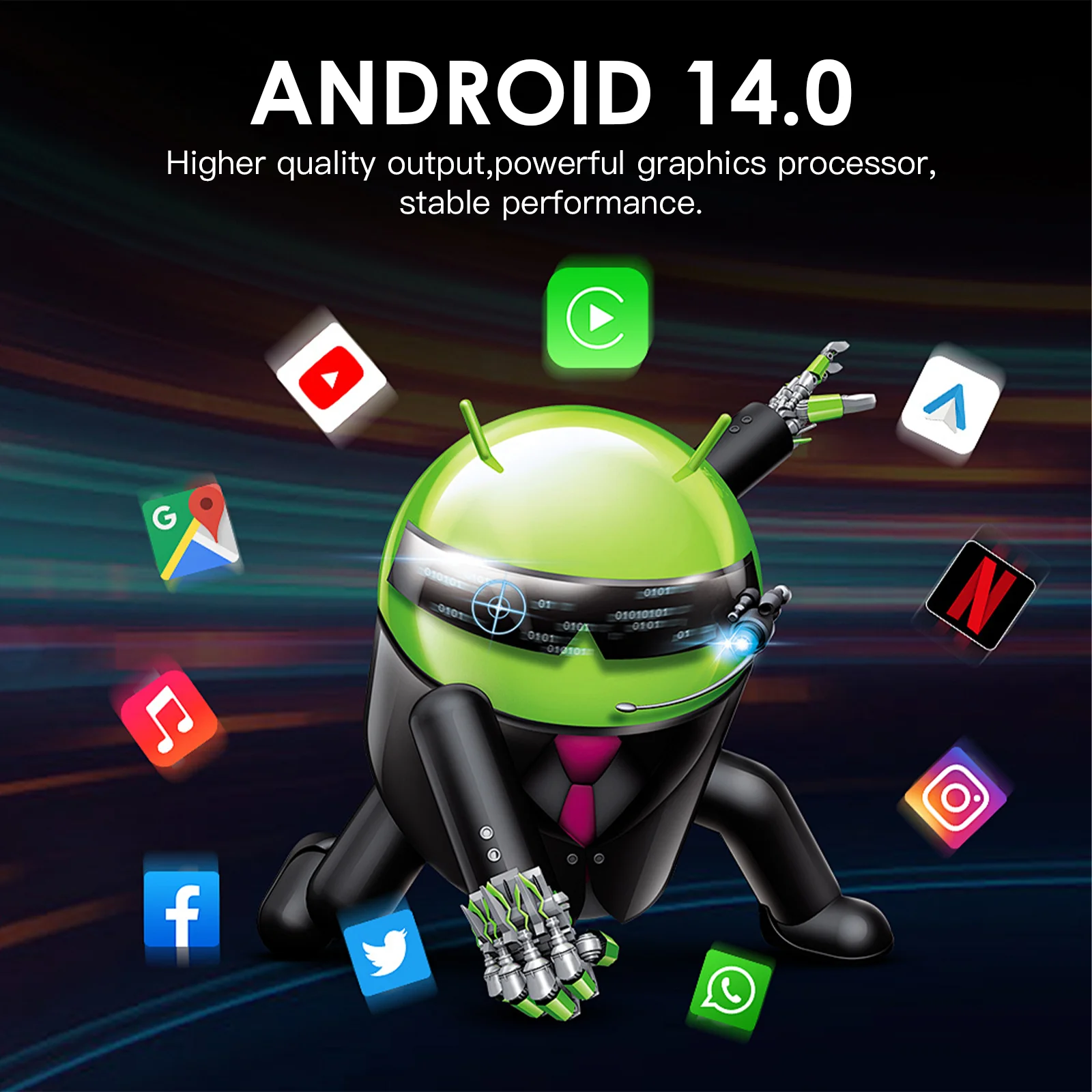 H20PLUS Smart Android TV Box Android 14.0 H618 16GB 64GB 2.4&5G WIFI 8K مشغل الوسائط Android سريع جدًا 1080P Set Top Box