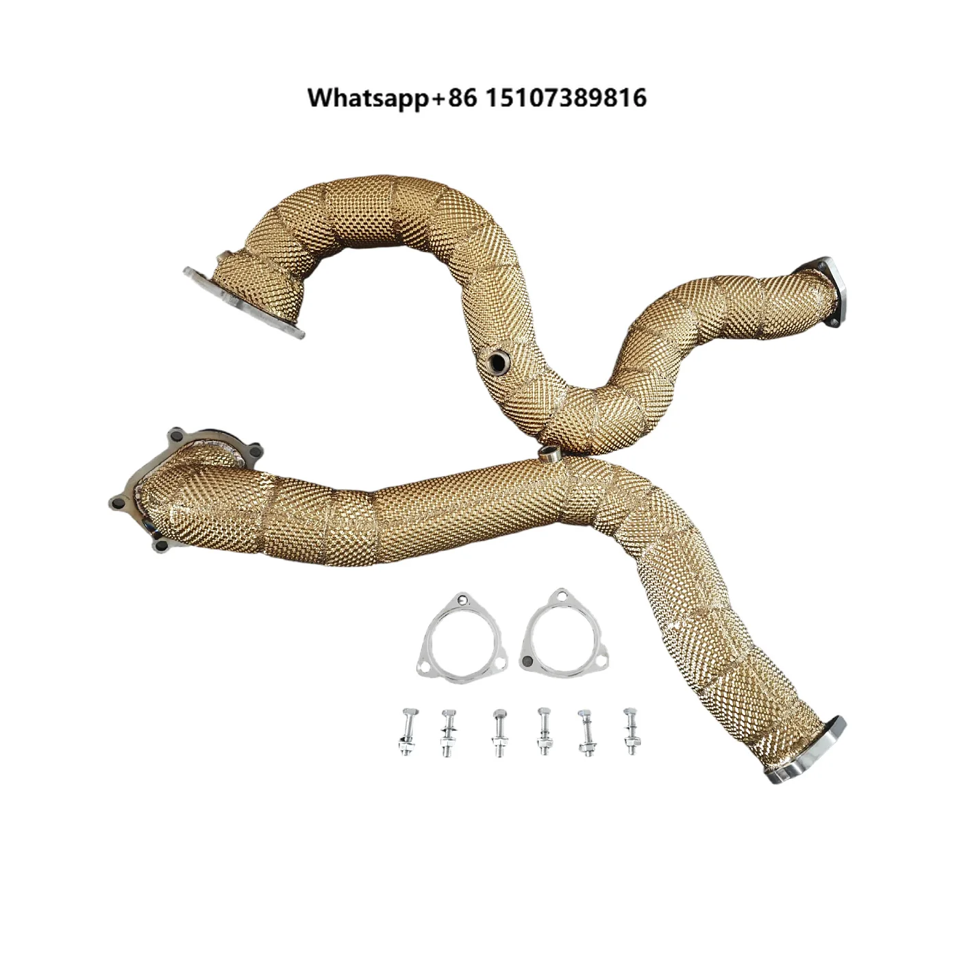 

Stainless Steel Heatshield Exhaust Downpipe for RS6 C7