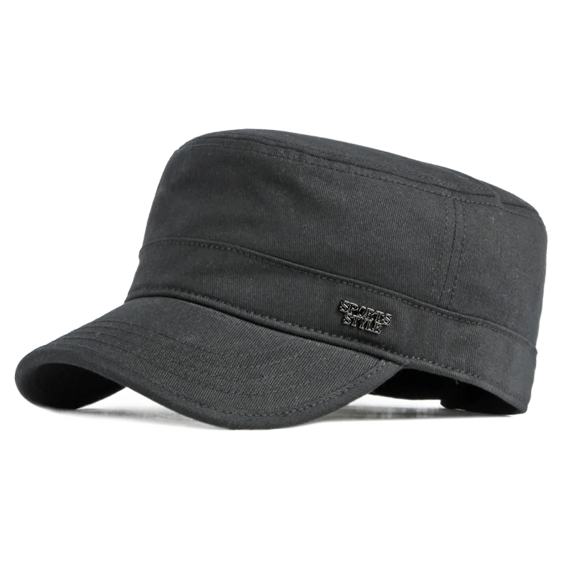 Cadet Flat Hat Baseball Cap Basic Everyday Style Hat Sun Visor Spring Summer Autumn Flat Hat Men Youth Boy