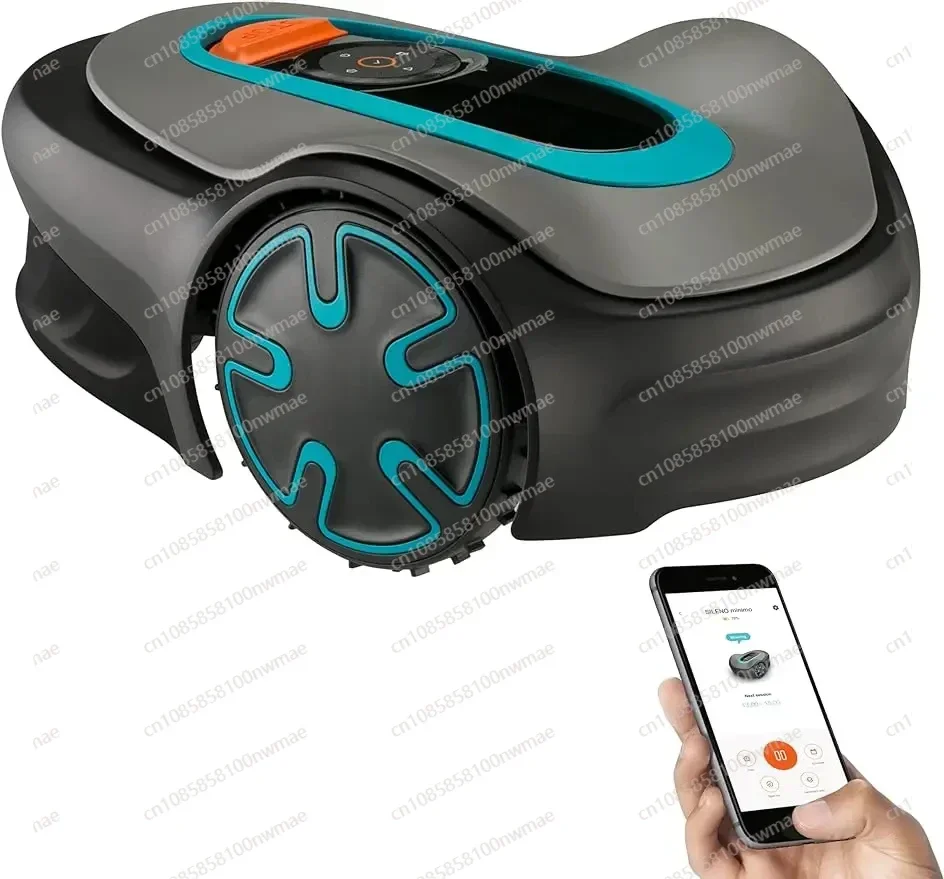 for GARDENA SILENO Minimo Automatic Robotic Lawn Mower with Bluetooth app, Boundary Wire - For lawns up to 750 Sq Ft, Made in E