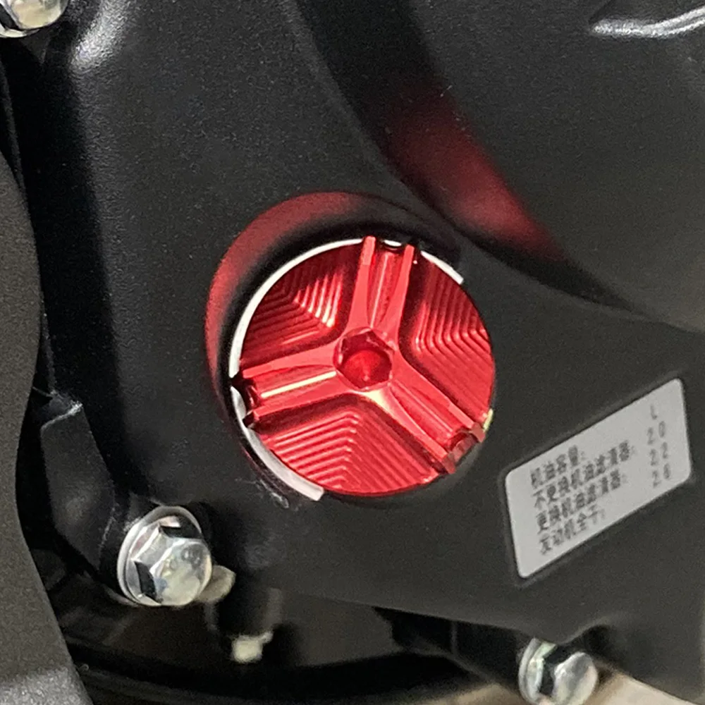Fit Ducati 899 959 1199 1299 Panigale V4 Streetfighter V4S V2 Monster Diavel Engine Oil Drain Plug Sump Nut Cup Cover Filler Cap - Image 2