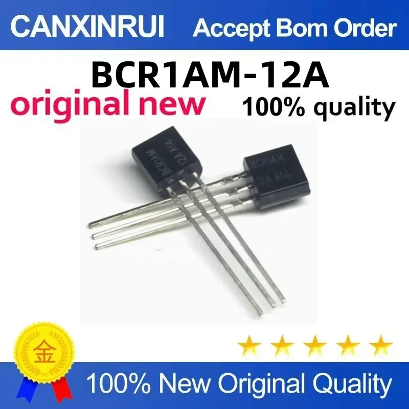 

(5-100 pieces) Brand new original BCR1AM-12A TO92 bidirectional thyristor spot chip IC