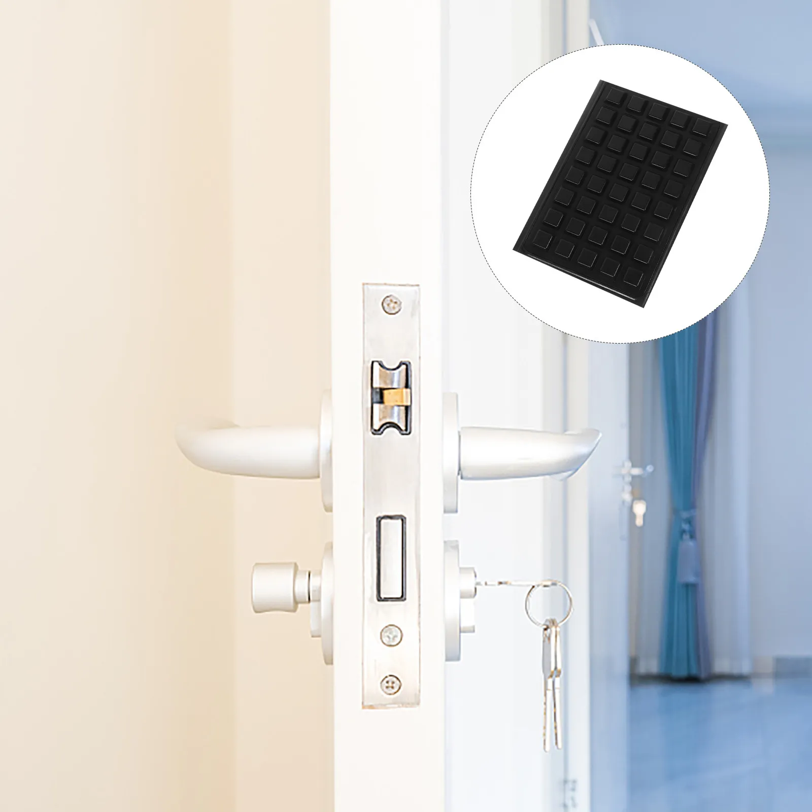 Door Cabinet Pads Soft Wall Halloween Christmas Anti Collision Silicone Pad Cabinet Door Bumper Door Knob Wall Protector 1Sheet
