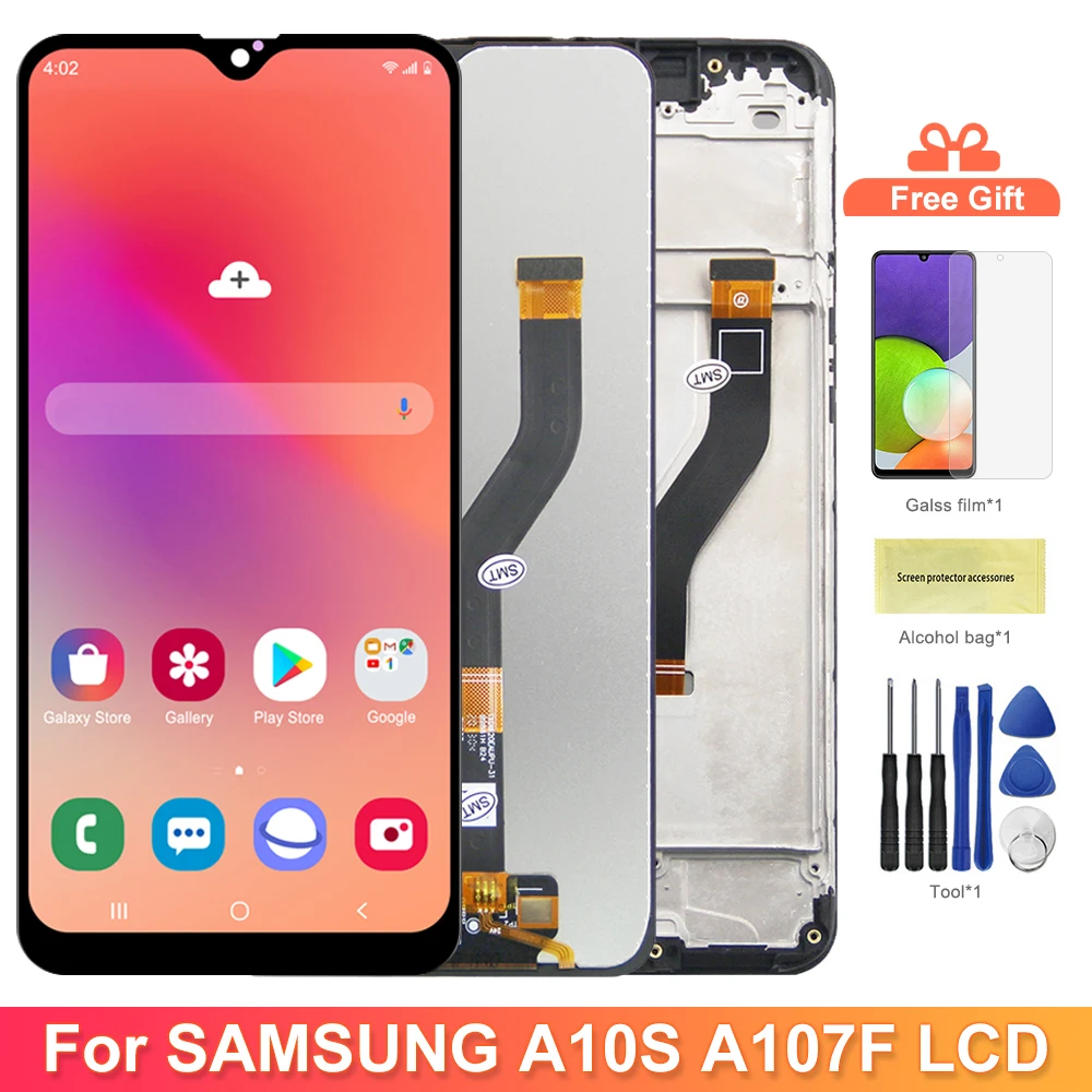 6.2'' A10S Display Screen With Frame, for Samsung Galaxy A10S A107 A107F A107M A107F/DS Lcd Display Touch Screen Digitizer Parts