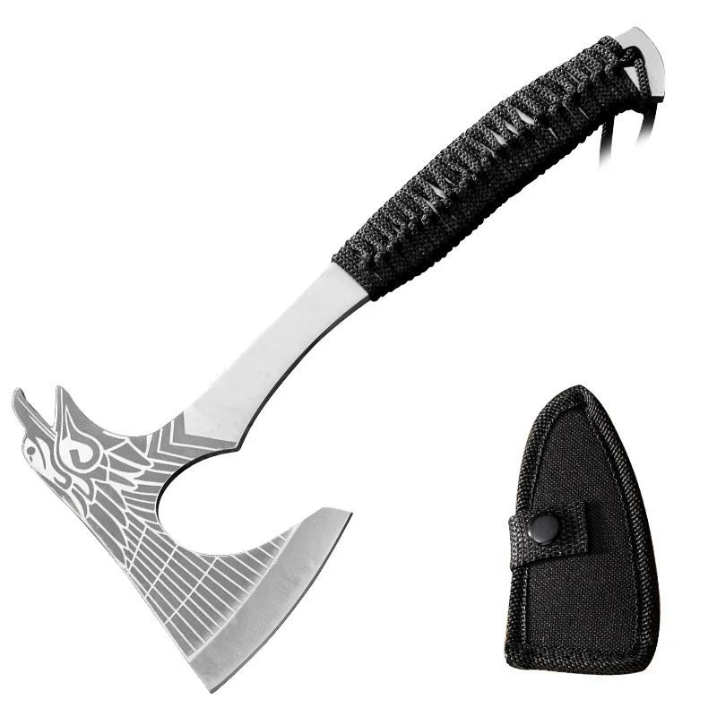 Hoge kwaliteit buitenbijl Multifunctionele handbijl Draagbare op een voertuig gemonteerde redding Wildernis Zelfverdedigings- en overlevingstool
