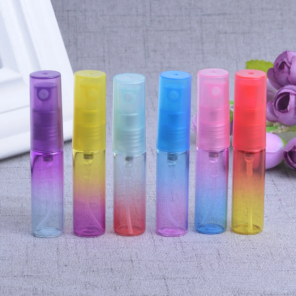 

6 Pcs Spray Bottles Perfume Dispenser Storage Holder Makeup Containers Travel