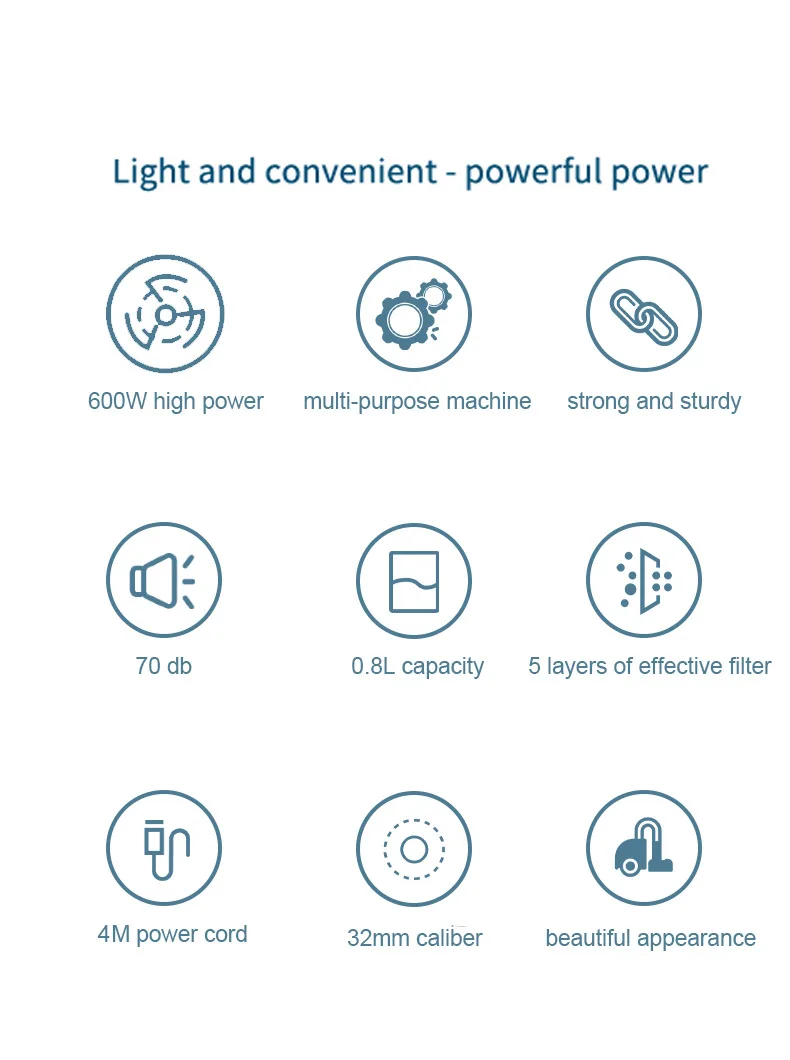 최신형 2-in-1 핸디형 진공청소기 16000 파량 가정용 진공청소기