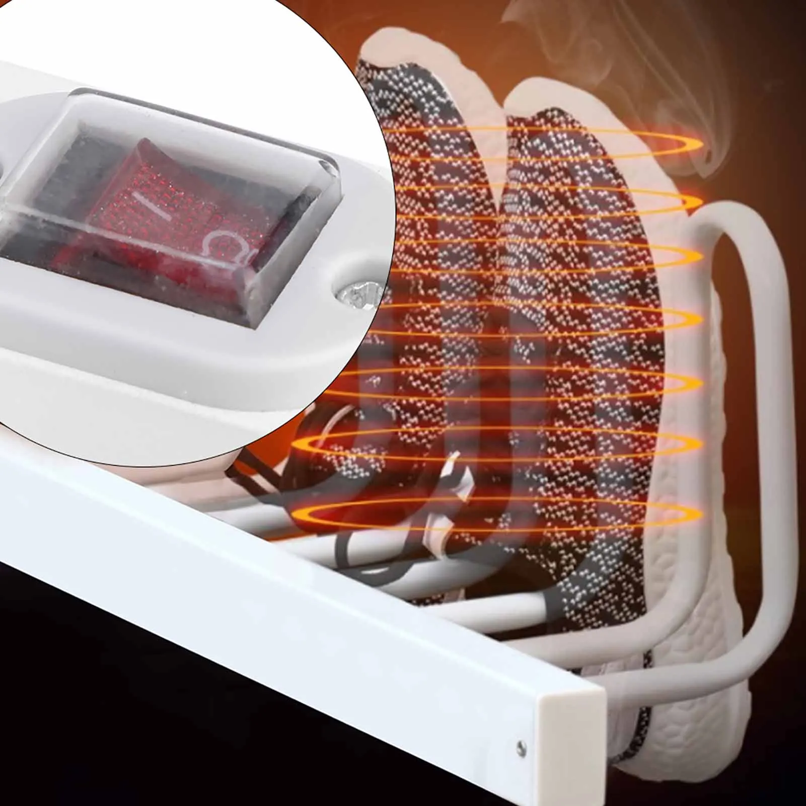 جدار جبل مجفف الأحذية الكهربائية 3 زوج رف الأحذية التجفيف السريع ساخنة الأحذية دفئا للاستخدام المنزلي مجفف أحذية التدفئة الذكية