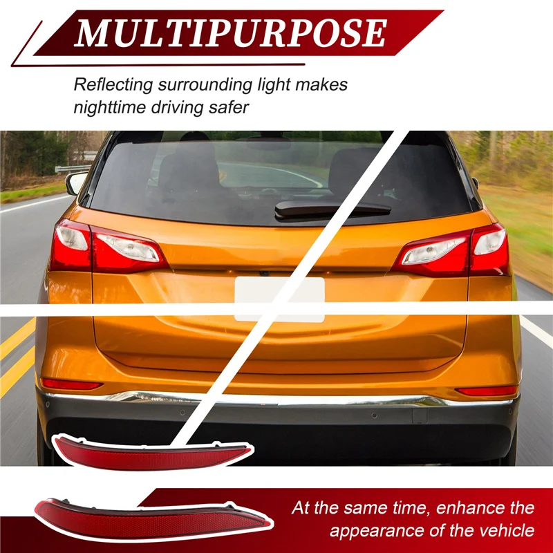

1 Pair Of Rear Bumper Reflector For Equinox 2018-2023 84306359 84306358 Parts