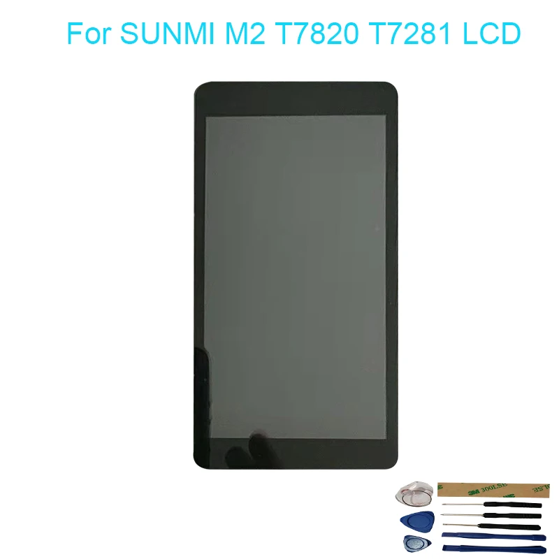 For SUNMI M2 T7820 T7281 LCD Display With Touch Screen Digitizer Assembly Replacement With Tools