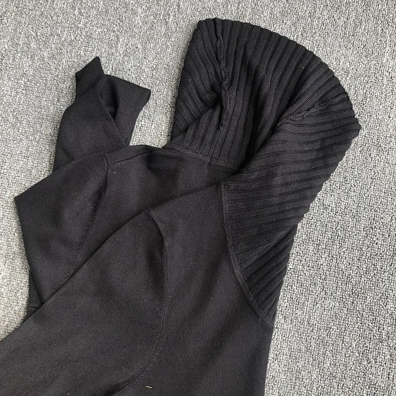 

Новинка 2020, женский вязаный свитер, свободный, тонкий, с большим воротником, модный базовый слой, весна-осень-зима, прямая трубка, длинный свек