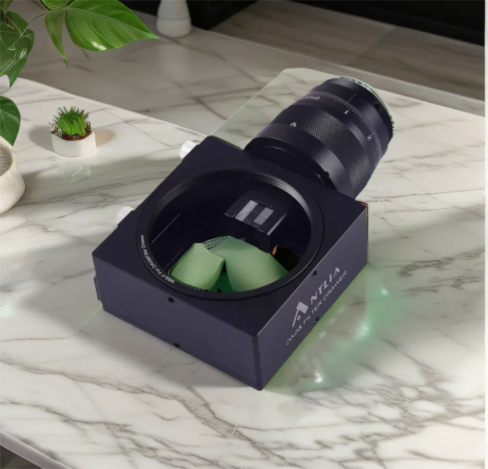 ANTLIA Integrated OAG And Astronomical Filter Drawer with Large Prism Supporting 50 Square Large Filters for Telescopes