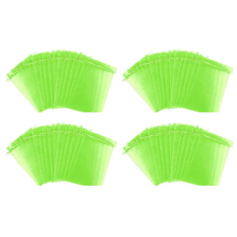 

A21I-100 PCS Reusable Gauze Fruit Protection Bags Anti-Bird Garden Netting Bags Gauze Strawberry Mesh Bag Plante Vegetable Grow