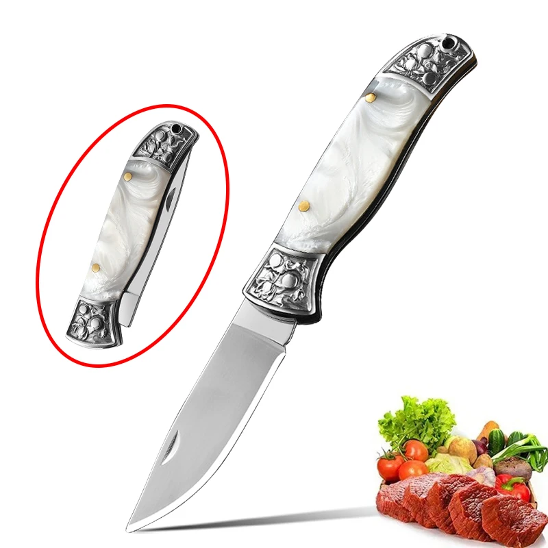 Coltello per disossare pieghevole in acciaio inossidabile mannaia per carne coltello per affettare frutta forgiato a mano coltelli da cucina da