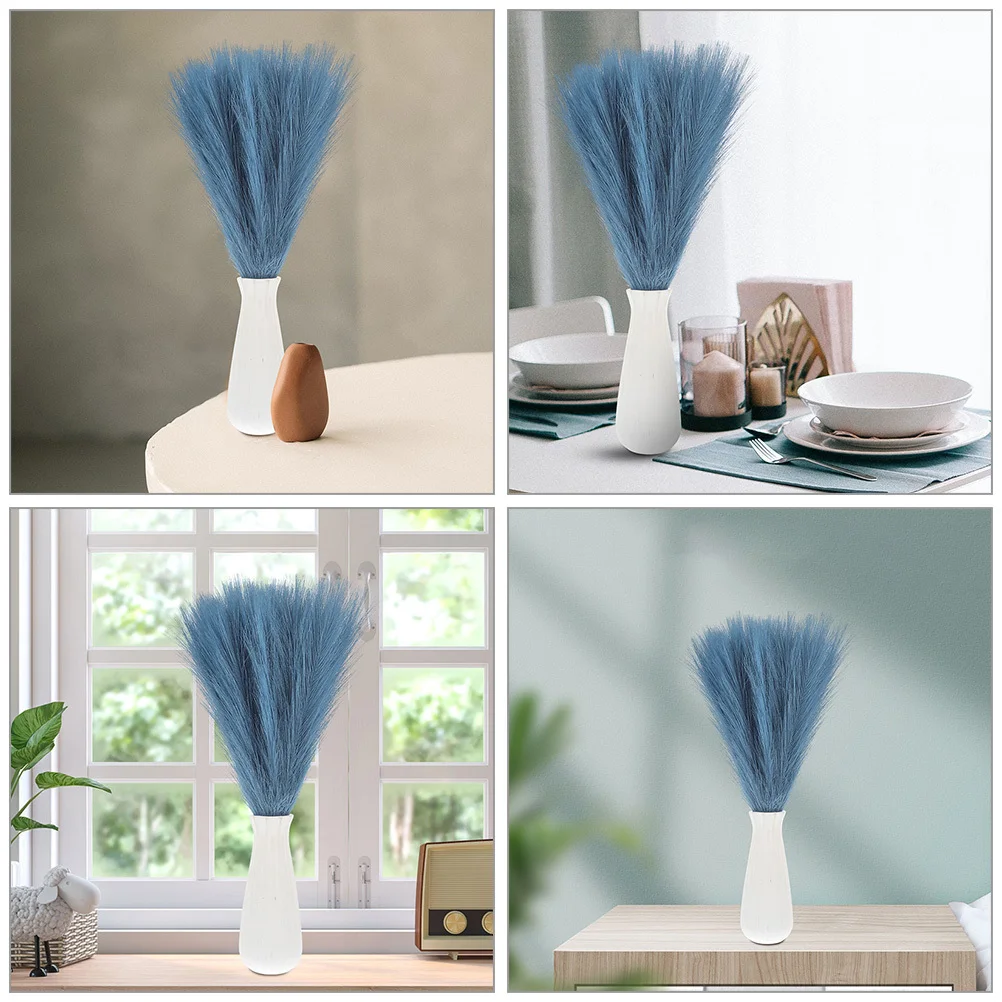 

6Pcs Artificial Pampasgrass Faux Pampas Branches Realistic Leaf Details Reed Vase Decor for Home Wedding Party DIY