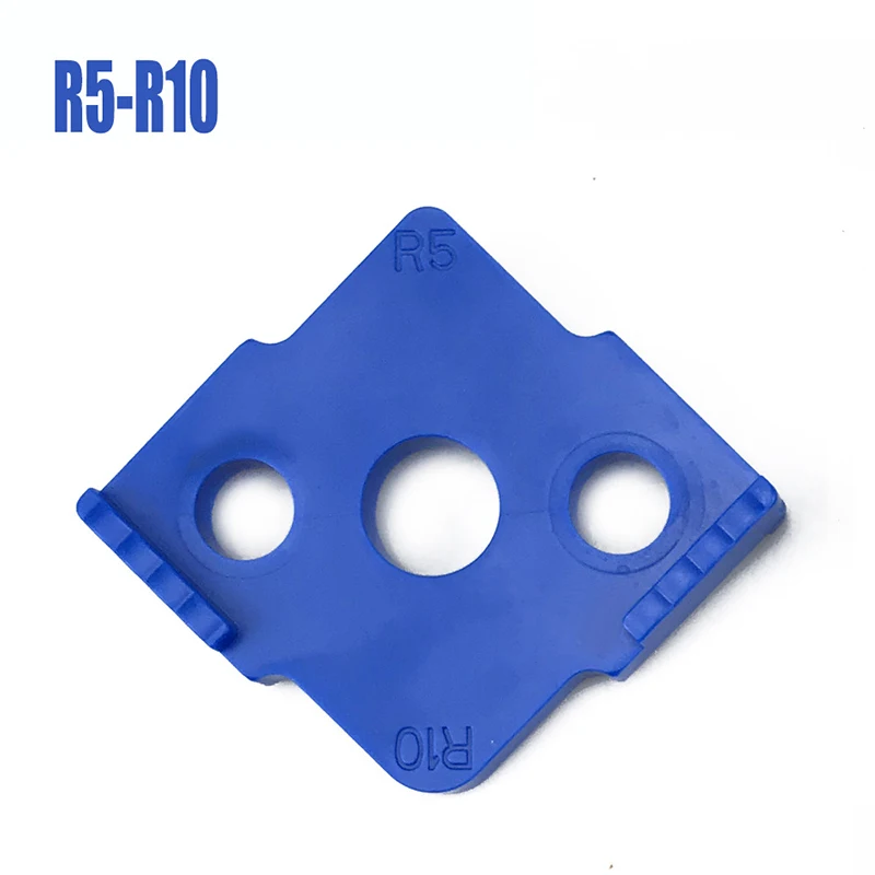 Gabarit de rayon d\'angle de routeur de menuiserie, gabarit de routage R5 à R40, coins incurvés, fraisage Radian circulaire, outil ABS de haute dureté