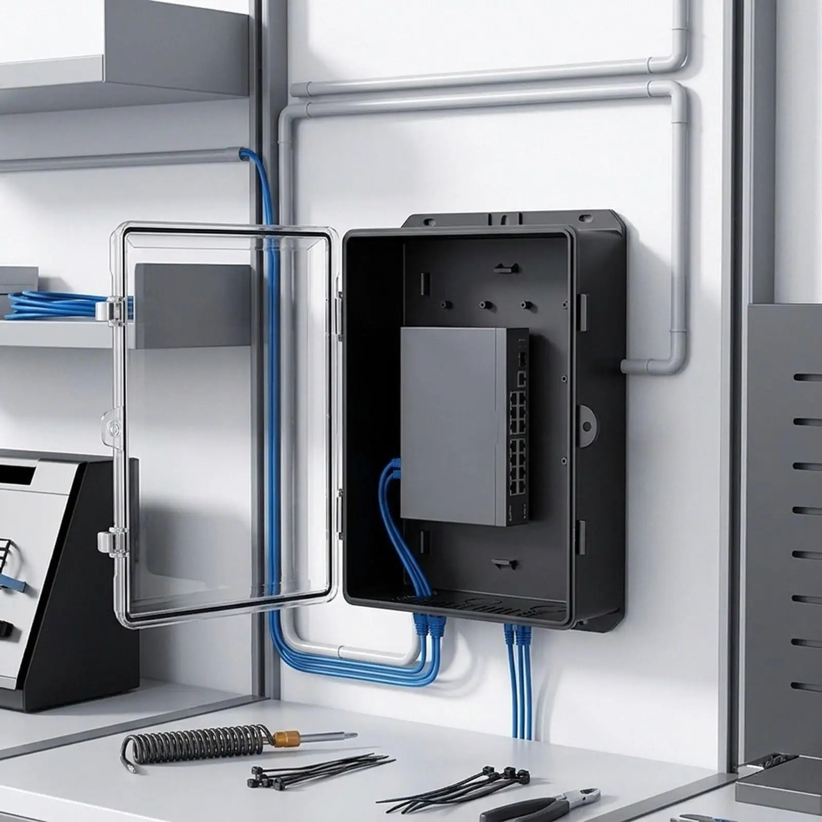 Distribution Protection Box Electrical Box Circuit Breaker Box Electrical Junction Box for Home