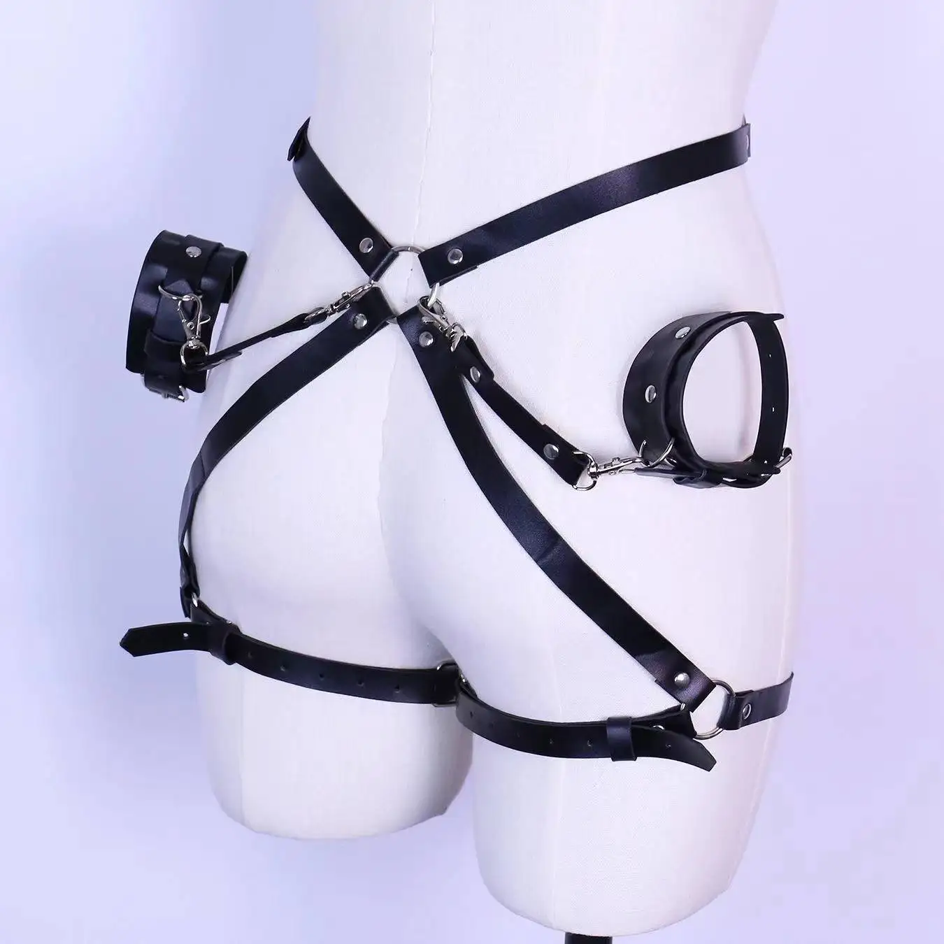 Handcuffs Sex Toys PU Leather Body Harness Cuffs Bondage Straps BDSM Kit Erotic Adult Sex Toys For Couples Party Sexy Accessorie