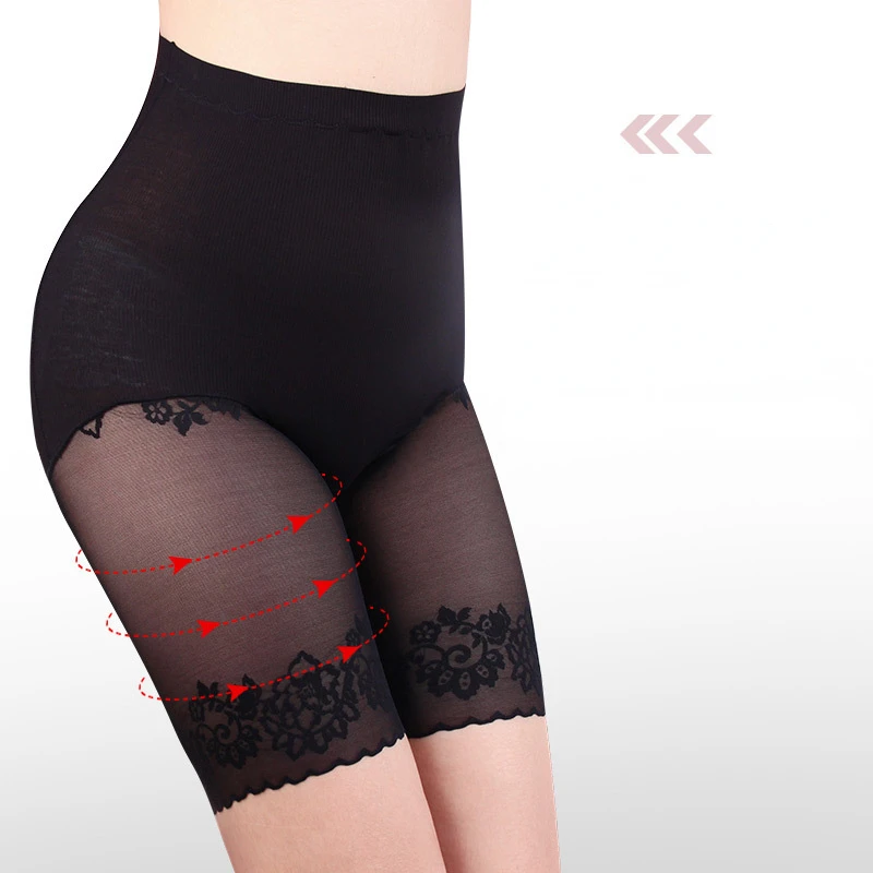 Plus Size Shorts Under Skirt Sexy Lace Anti Chafing Thigh Safety Shorts Underwear Ladies Pants Large Size Safety Pants Women New