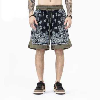 Retro Cashew Bloemen Casual Shorts Zomer Streetwear Mode Patchwork Knielange Mannen Vrouwen Paisley Afdrukken Zweet Shorts