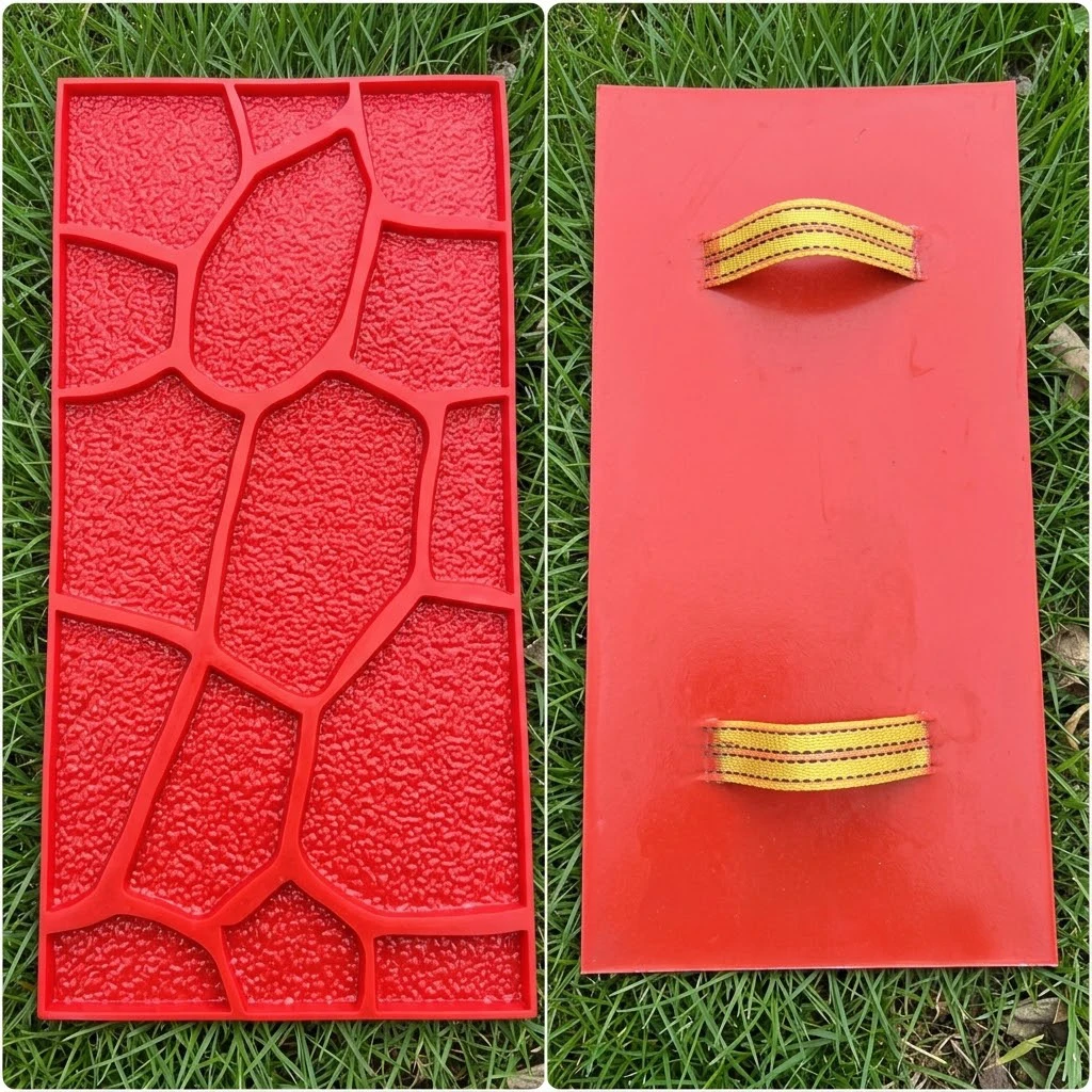 60 * 30cm cement embossed floor mold, ground and road embossing art, retro cultural stone, colored concrete printing mold
