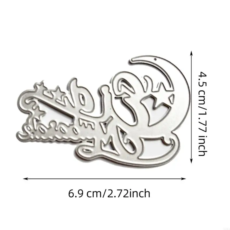 G6KA Eid Mubarak Moon Metal Cutcut