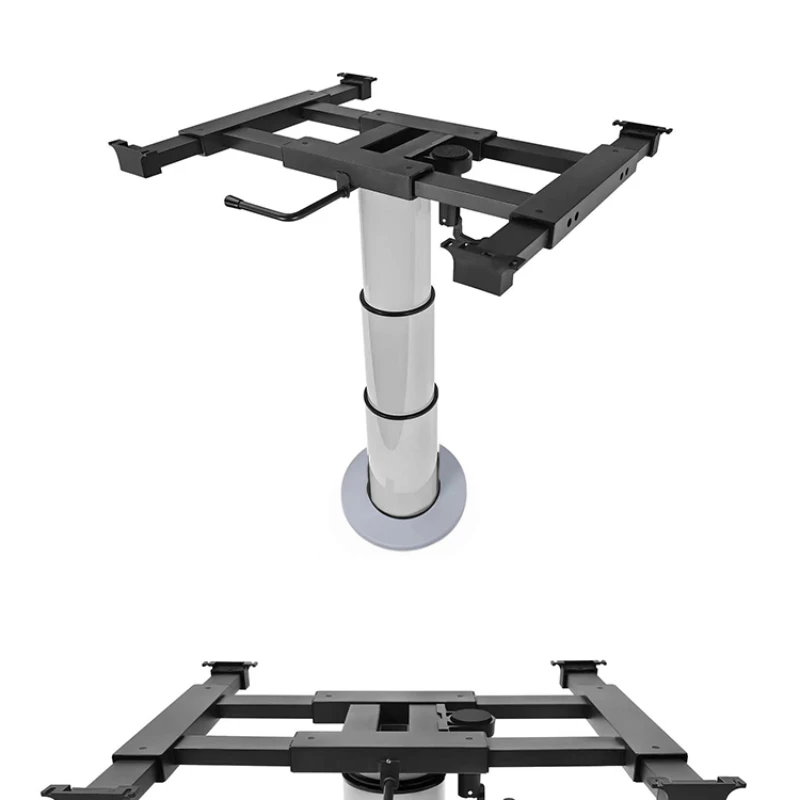 Motorhome trailer modification accessories - pneumatic lifting adjustment with four left and right sliding extension tabletop