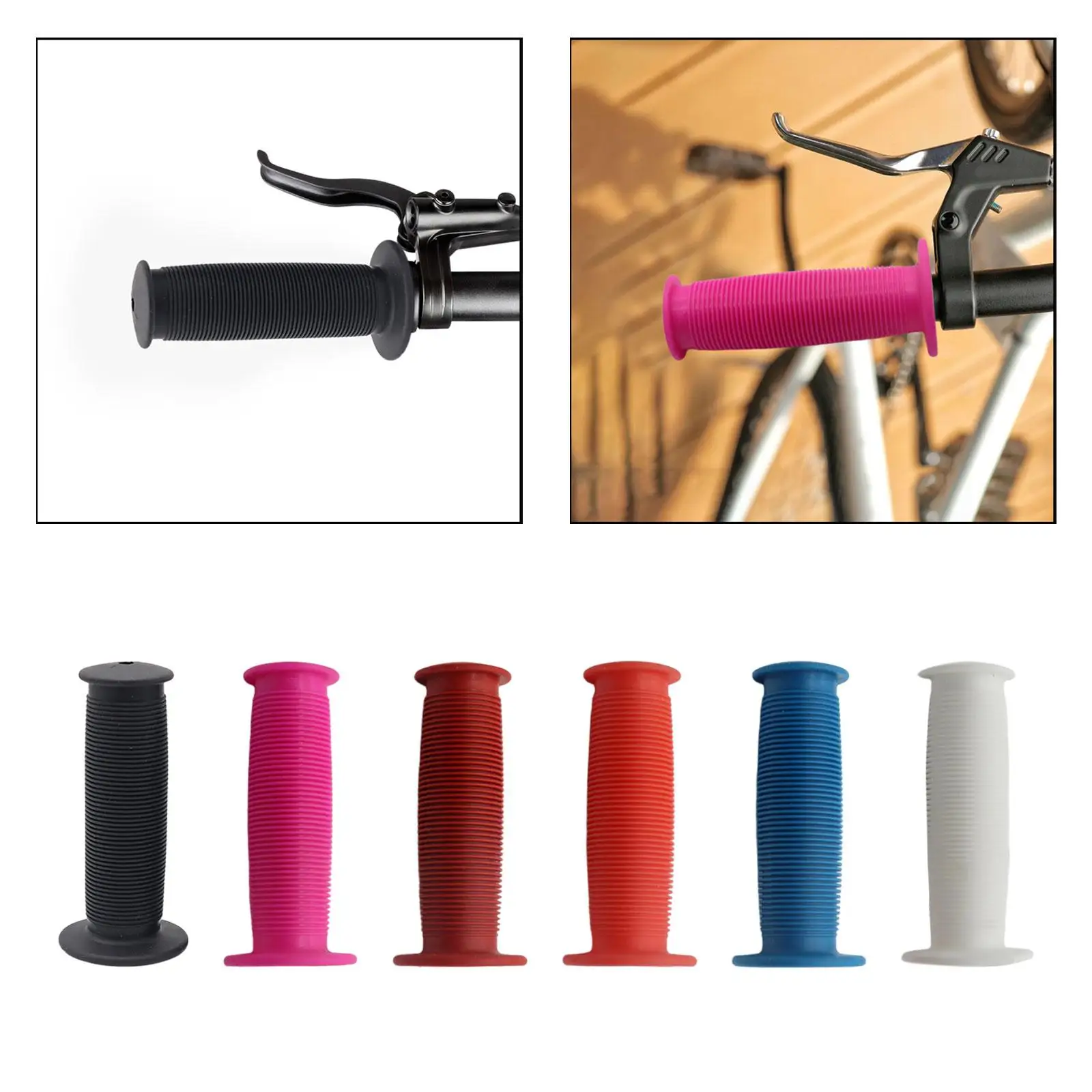 Bike Handlebar Grip Bicycle Handle Grips Portable Comfortable Handling Non Slip Handle Replacement Balance Bikes Road Bikes