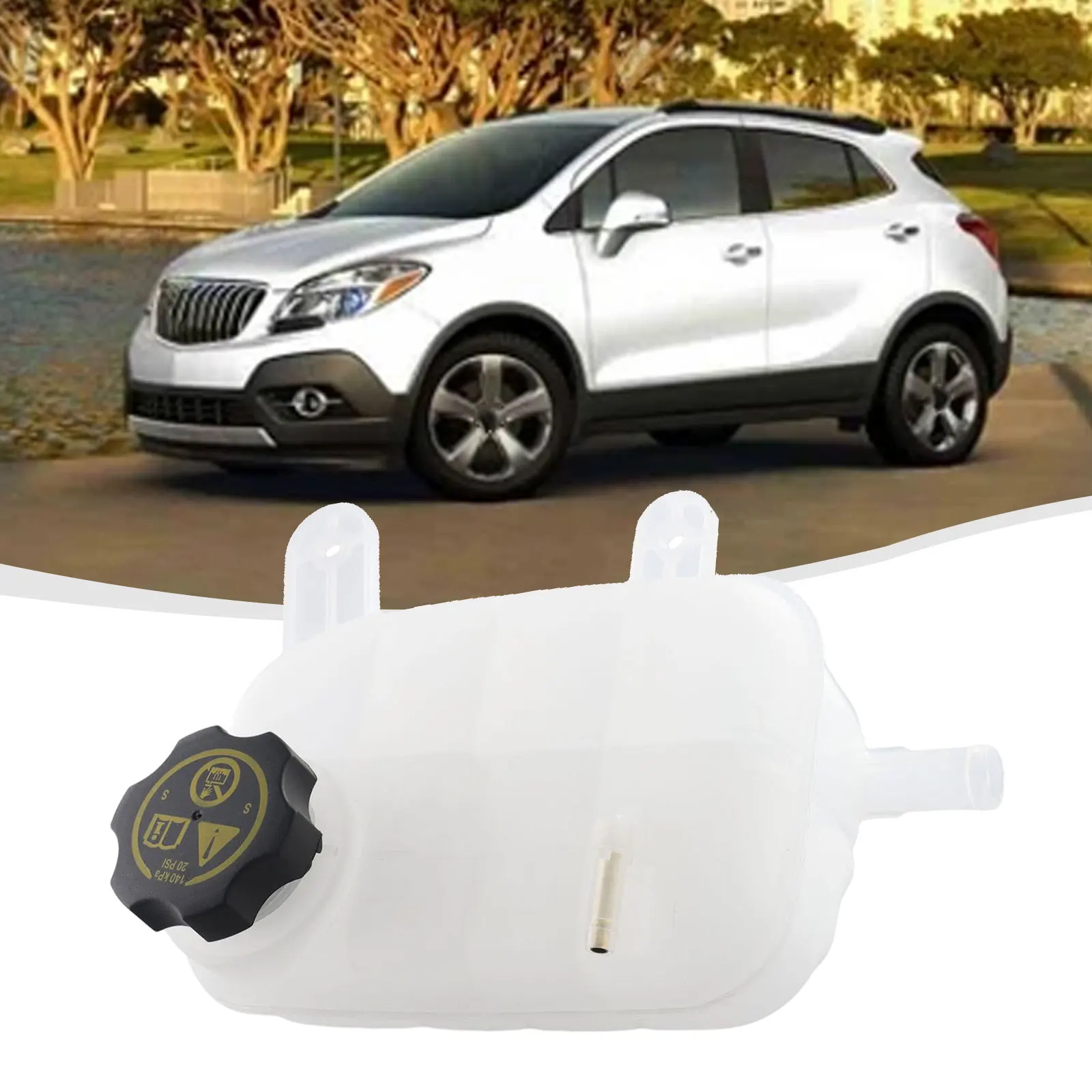 Tanque reservatório de líquido refrigerante para buick encore 2013 2020 e para chevy 2015 2020 oem parte 95201979 tanque de expansão do radiador