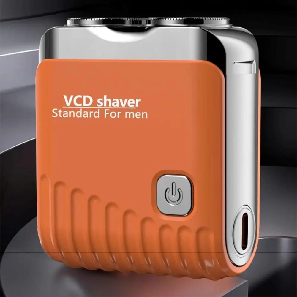 

Double Head Mini Electric Shaver Powerful Motor LCD Display Pocket Rotary Razor Efficient Shaving Type-C Recharging