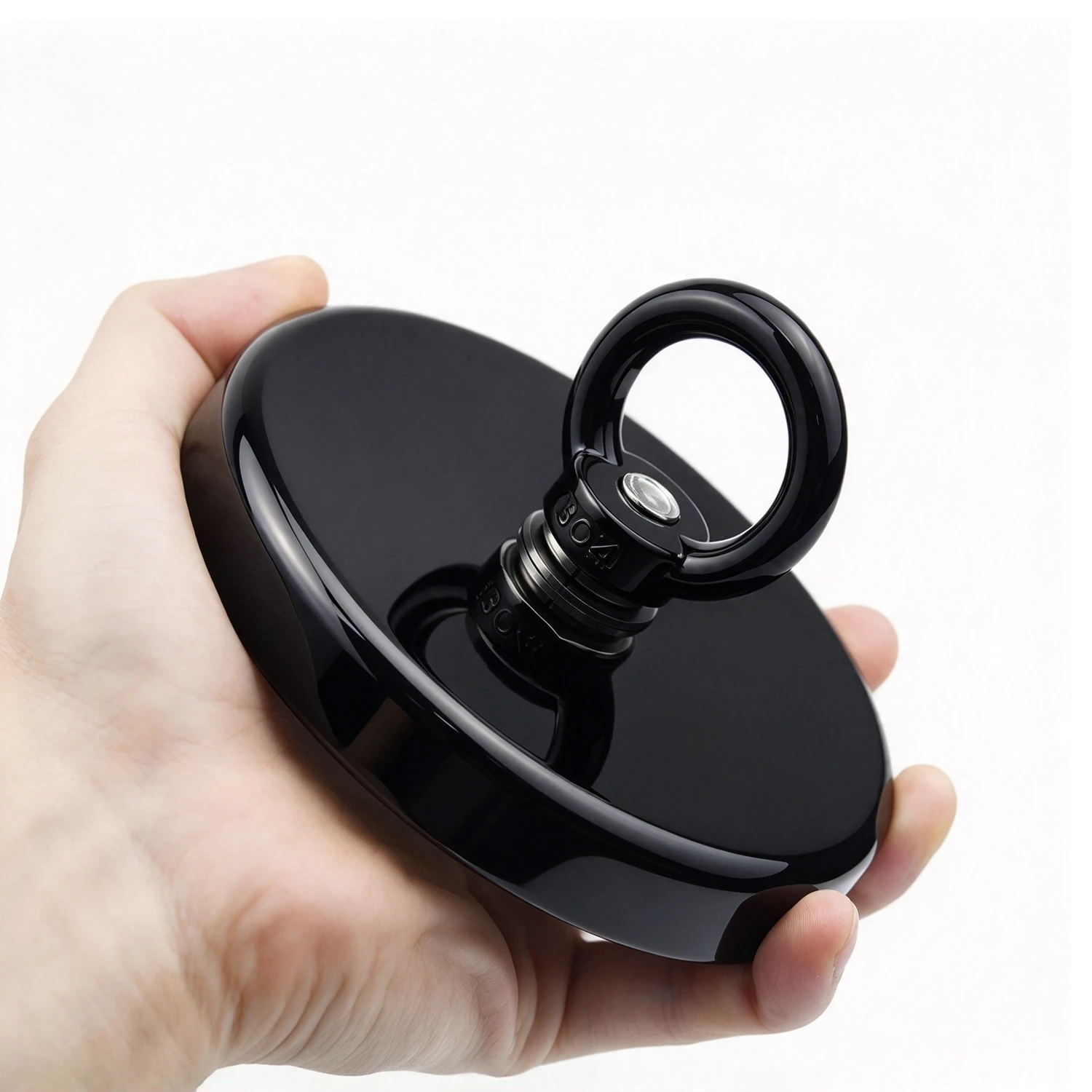 D16~D60mm Heavy Duty Neodymium Fishing Hook N52 Super Strong Rare Earth Magnet with Countersunk Hole Eyebolt Salvage