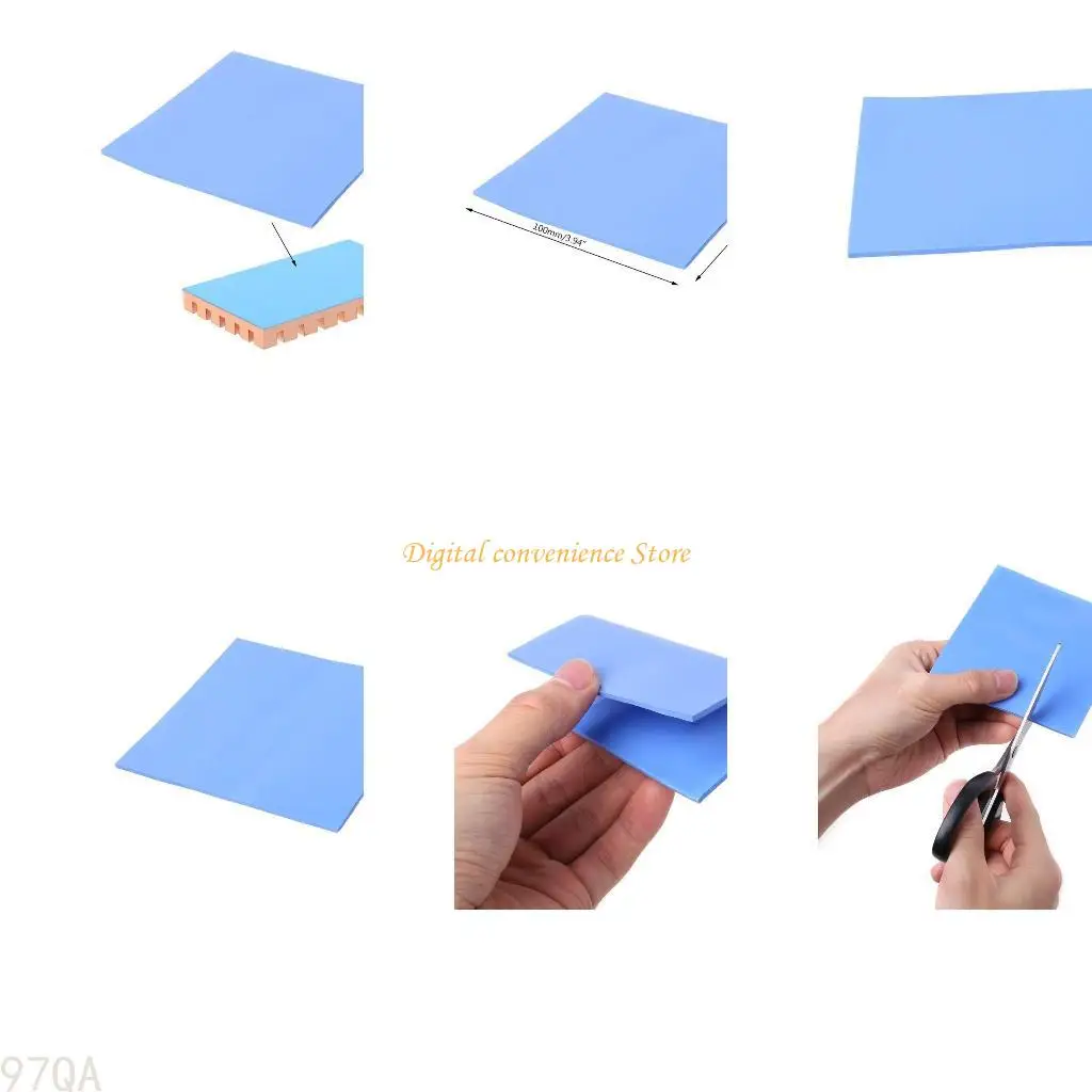 

97QA Thermal Pad,100x100x3mm Thermal Conductivity Good efficient Heat Dissipation