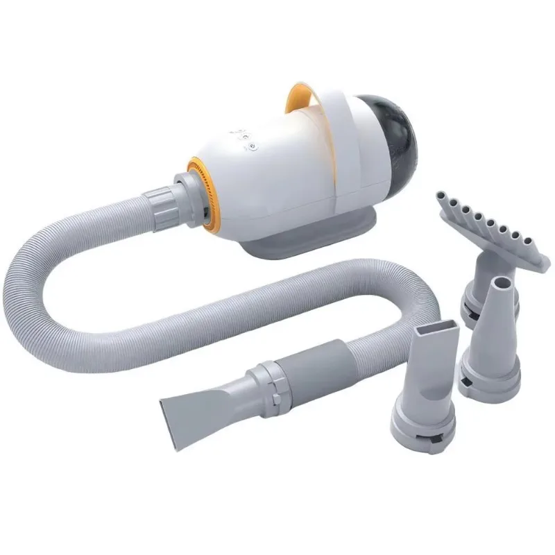 Portable Plastic Pet Hair Dryer Vacuum Suction Dog Cat Grooming Brush Low Noise Electric Multifunction Grooming Kit