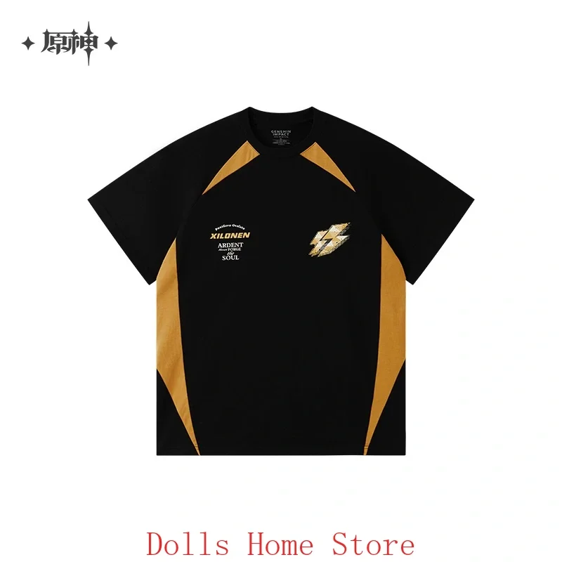 

Game Xilonen T-shirt Mihoyo Genshin Impact Figure Xilonen Cosplay Costume Anime Game Role Play Man Woman Clothes Half sleeve Top