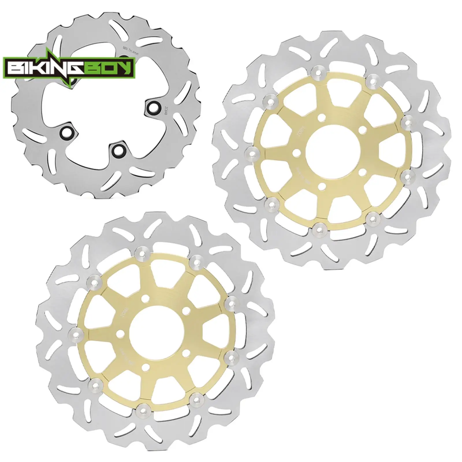 Front Rear Brake Discs Rotors For GSXR GSX-R 600 97-26 01 02 03 04 05 06 07 08 09 10 11 12 13 14 15 16 17 18 19 20 21 22 23 24