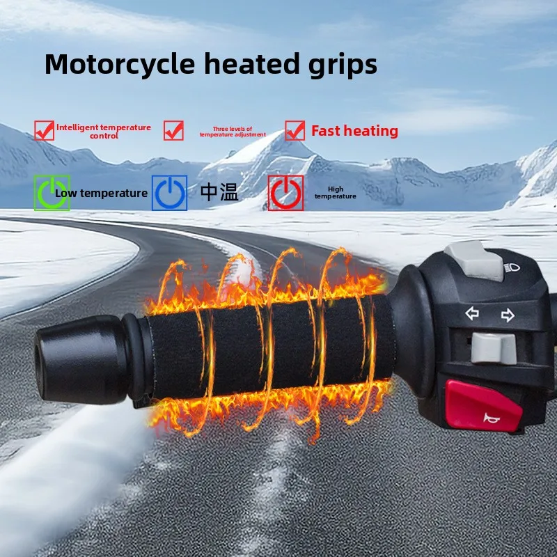 

Handlebar Electric Hot Heated Grips Handlebar Warmer ATV Bike Handlebar Warmers Handle Grip Motorcycle Heated Grips