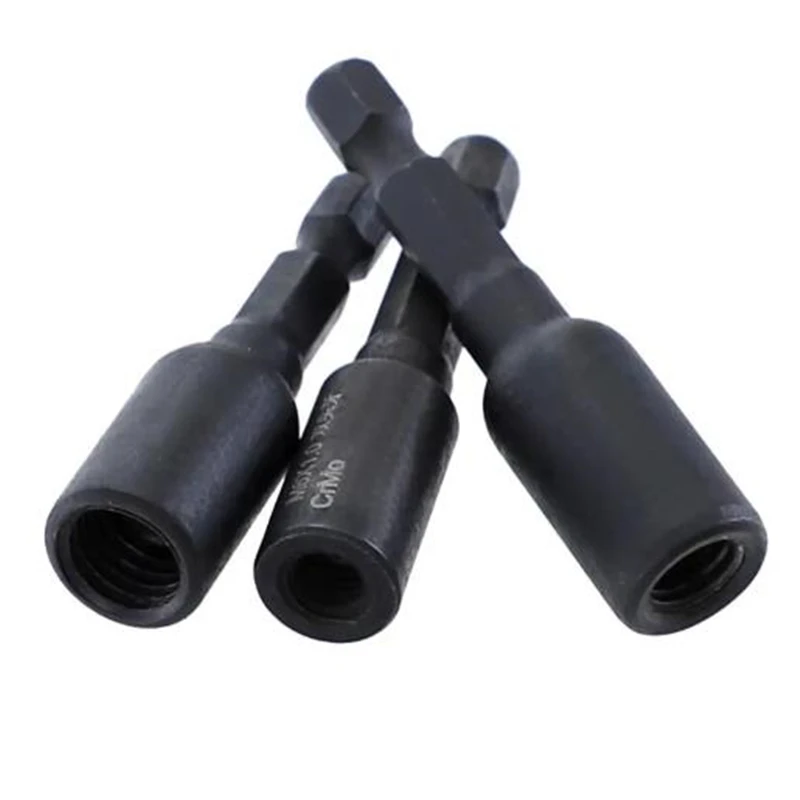 3/6PCS Self-Tapping Socket Adapter for 6/8/10mm/1/4