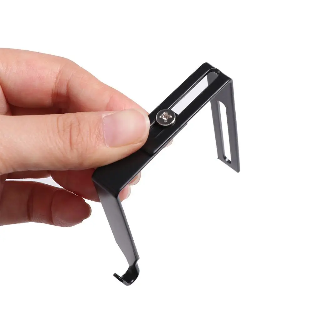 Gancio per cubicolo regolabile in ferro multifunzionale da 4 pezzi Ganci da parete per cubicolo flessibile nero Ganci per riporre vestiti riutilizzabili Cappelli
