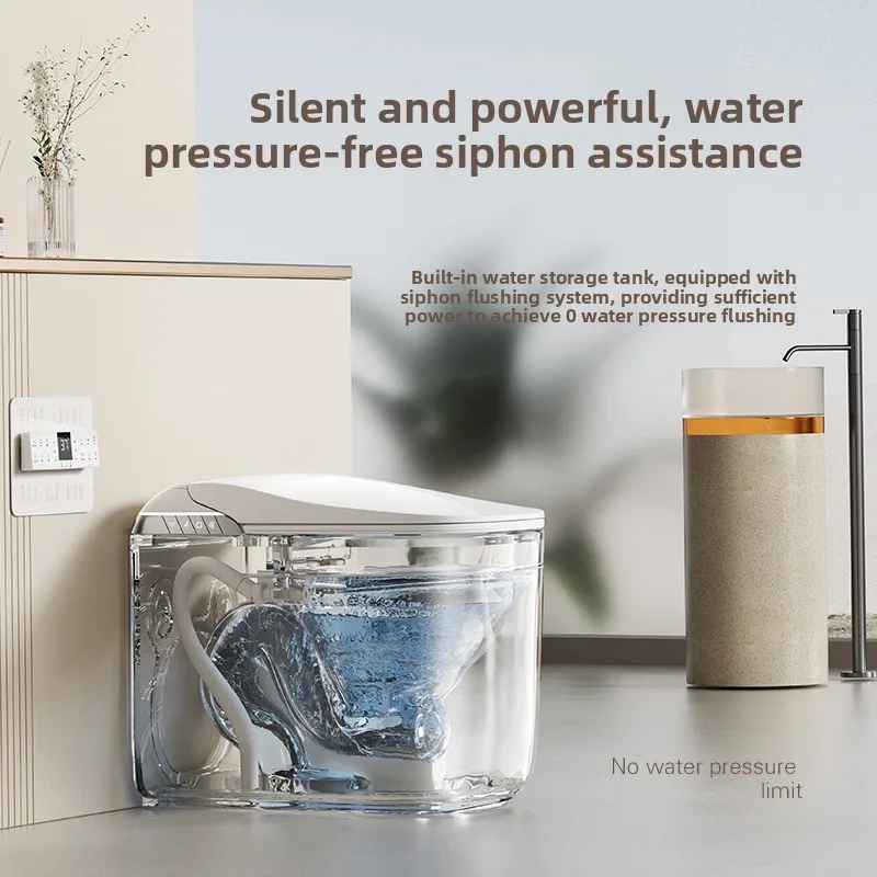 LMM capacitive induction widening seat without lip edge automatic toilet Chaozhou smart toilet