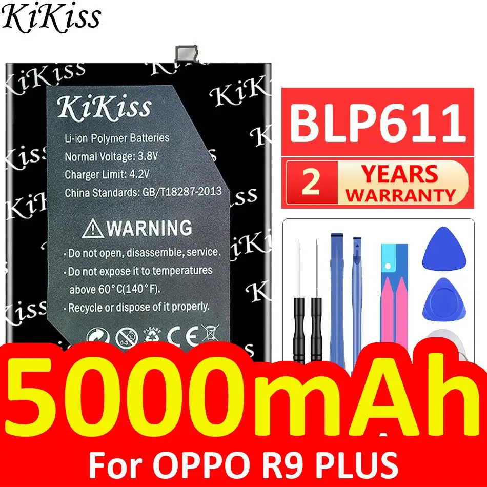 

5000Mah Durable BLP611 For Oppo R9 Plus Mobile Phone Battery