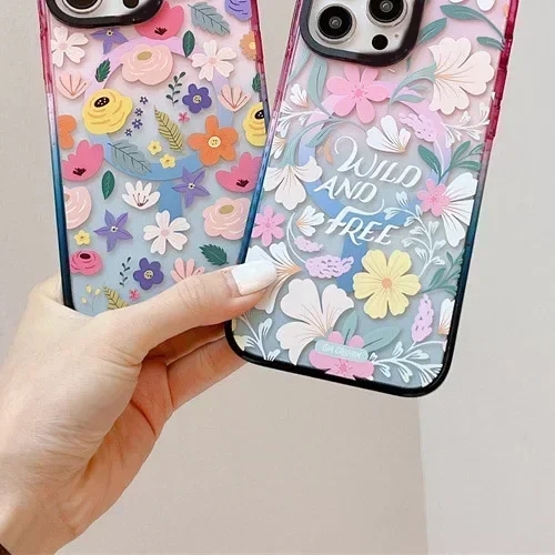 

Flower MagSafe Phone Case Cover for IPhone 12 13 14 15 Pro Max Case for IPhone 15 Pro Max