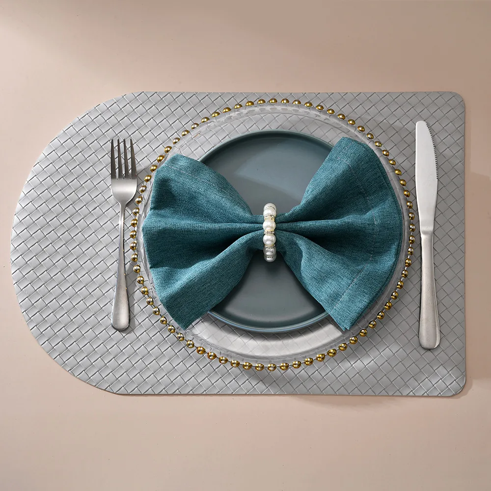 

12 Pieces/ LOT Napkin Holder Pearl Napkin Ring Metal Wedding Party Gatherings Table Supplies Banquet Dinner Serviette Decora