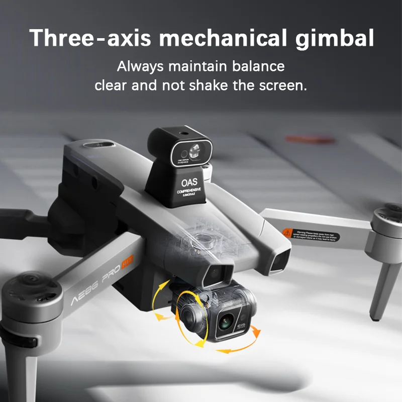 New AE86 PRO Max 3-axis Gimbal Drone Aerial Photography 8K HD Dual Camera LED Lighting Brushless Motor GPS Return Quadcopter Toy